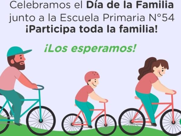 Sumate a la gran bicicleteada familiar organizada por la EP N°54.